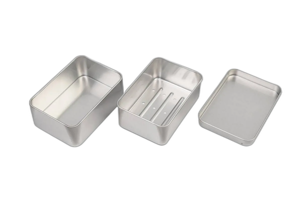 Aluminiowa mydelniczka z tacką ociekową