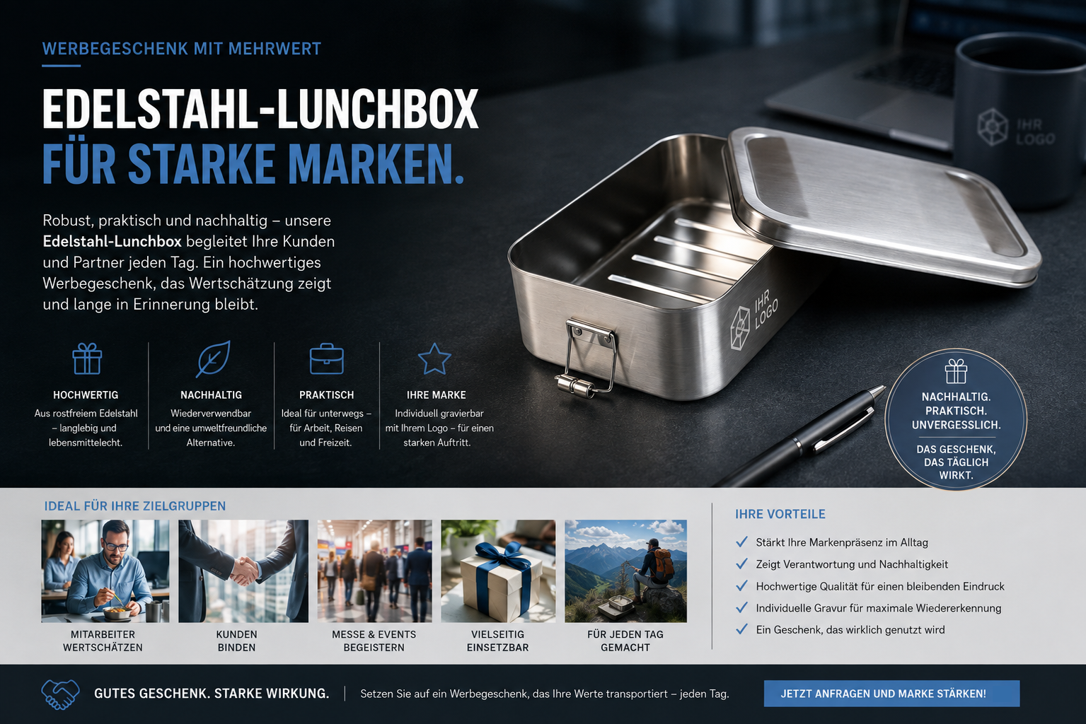 Pudełko Lunchbox ze stali nierdzewnej