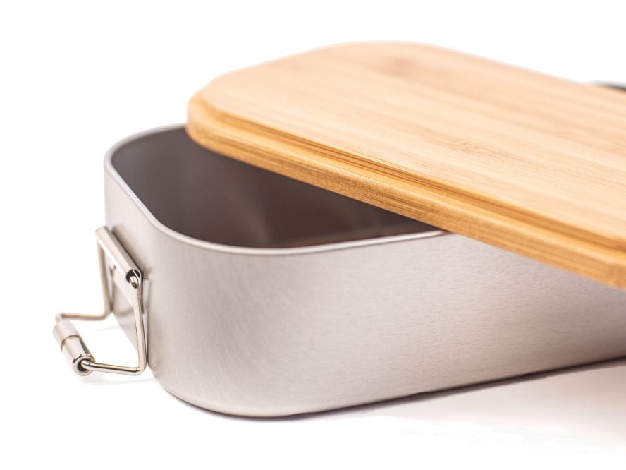 Lunchbox z bambusową pokrywką
