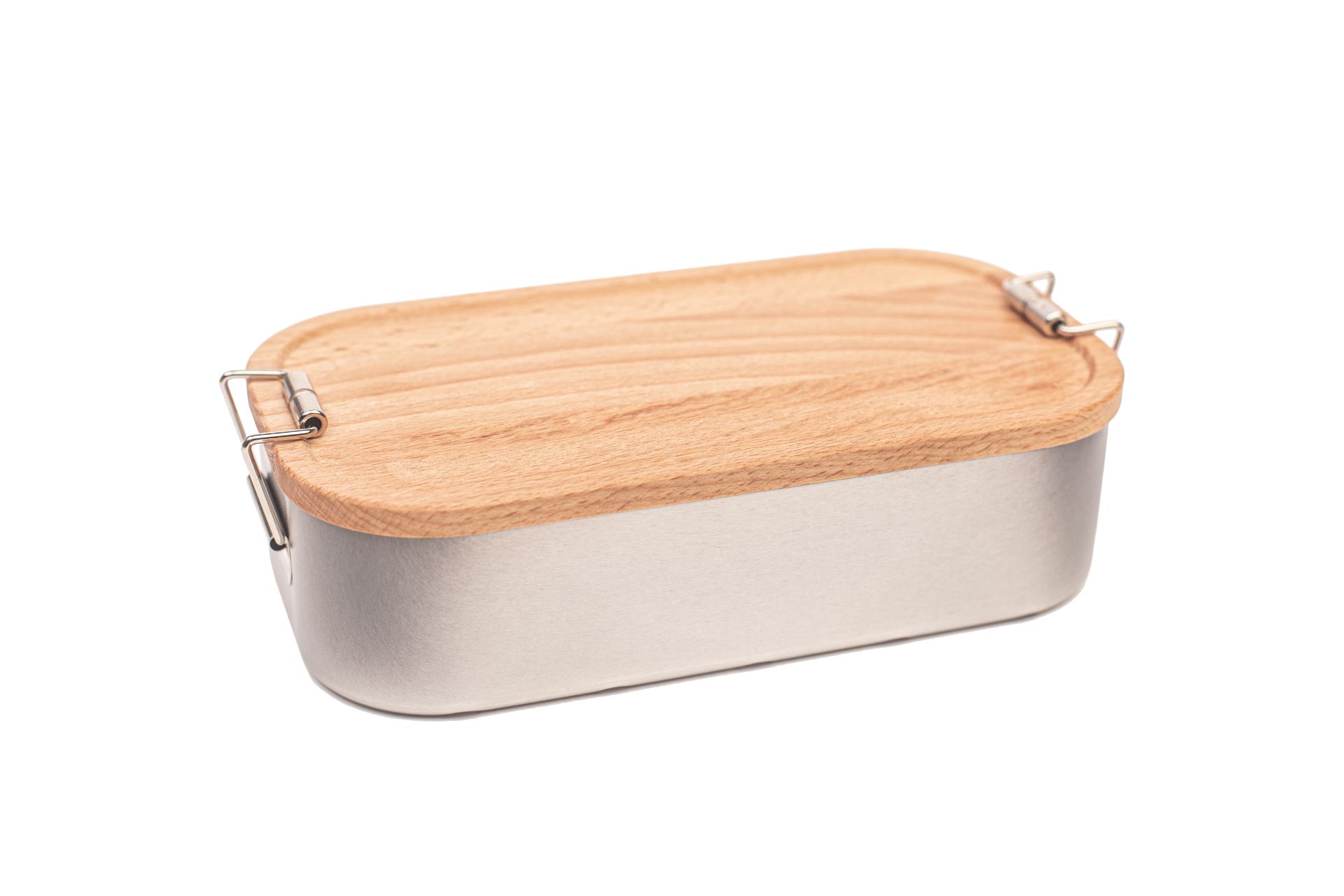 Lunchbox z bukową pokrywką