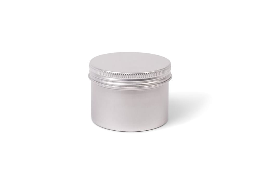 Okrągłe aluminiowe pudelko 80ml