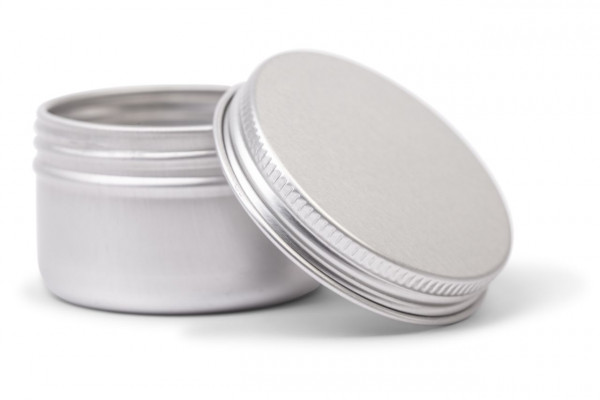Okrągłe aluminiowe pudełko I 50ml