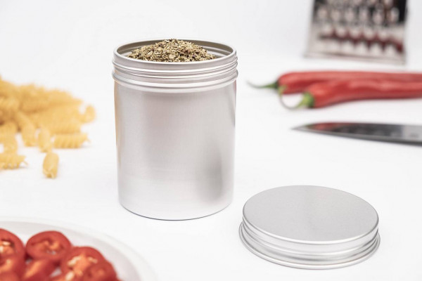 Okrągłe aluminiowe pudelko 80ml